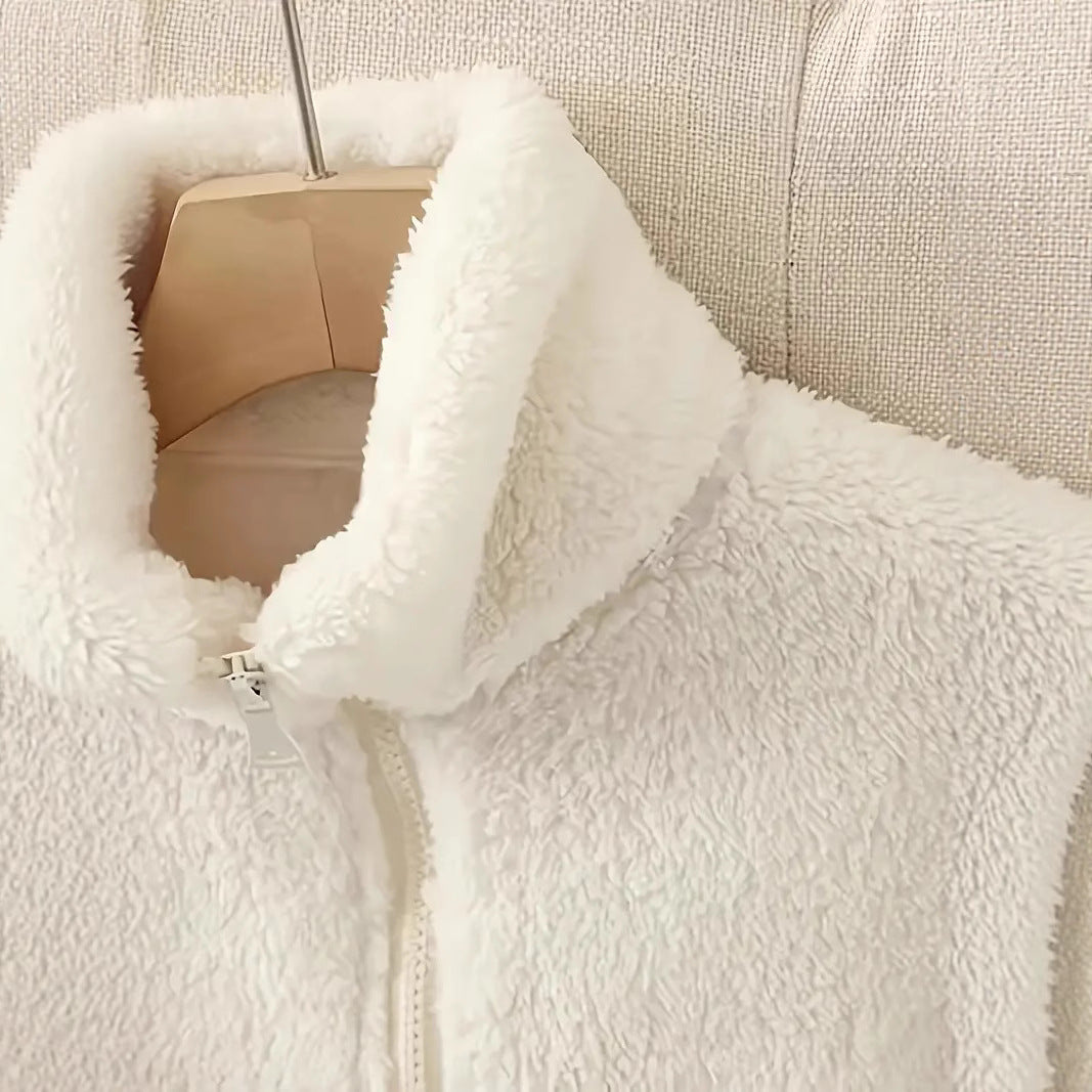 Dames Fleece Veste Chic und Stil