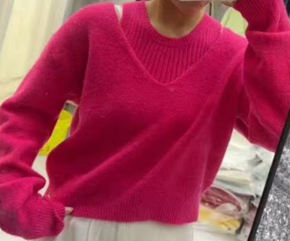 Pull en tricot décontracté pour dames Chic und Stil
