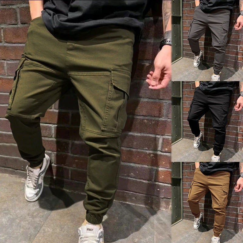 Pantalon cargo décontracté pour hommes avec poches pratiques et coupe sportive Chic und Stil