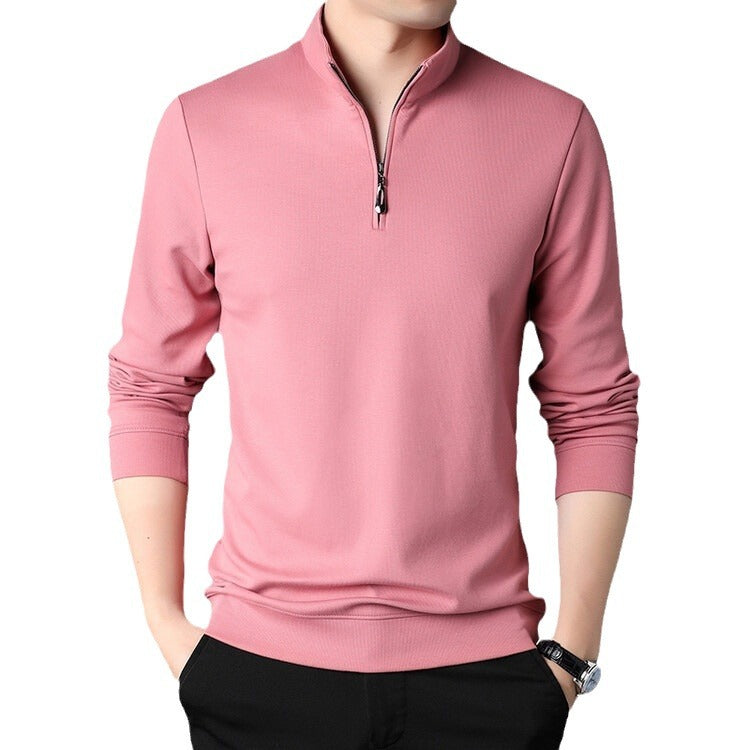 Men's turtleneck pullover with zipper Chic und Stil