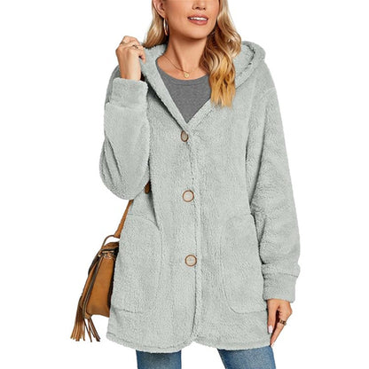 Women's comfortable and cozy vest with hood, Chic and Stil
