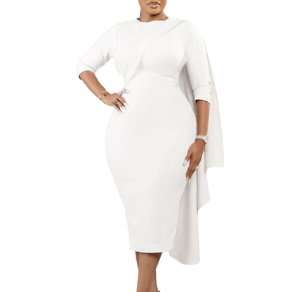 Robe midi femme avec coupe asymétrique Chic und Stil