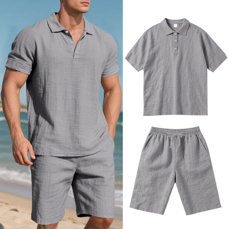 Tenue de loisirs pour hommes avec polo et shorts Chic und Stil