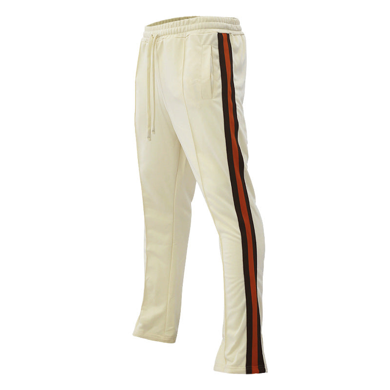 Men's sports pants with contrast stripes on the sides Chic and Style