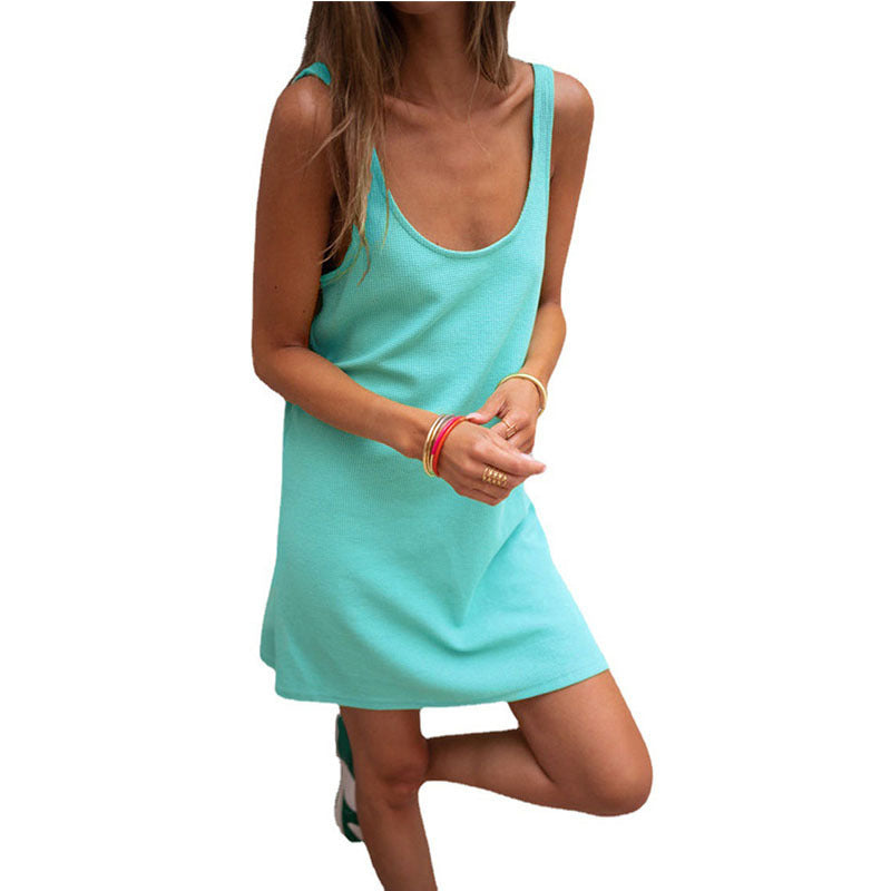 Robe d'été décontractée pour femmes avec décolleté plongeant et tissu léger Chic und Stil