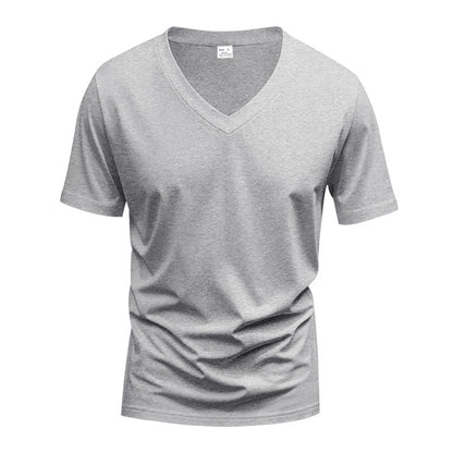 T-shirt pour hommes col en V en matériau fonctionnel respirant Chic und Stil