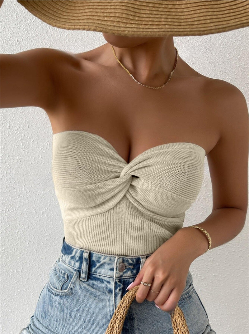 Dames bandeau-top avec twist raffiné Chic und Stil