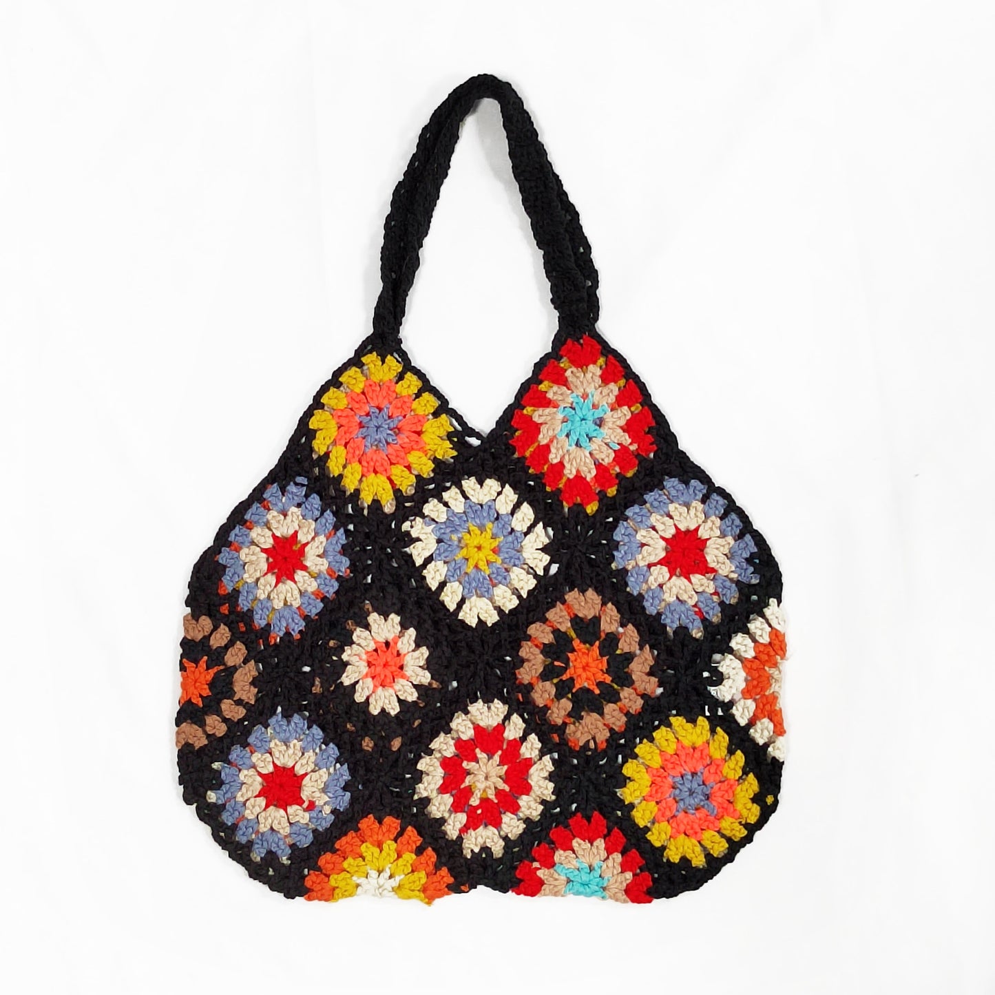 Dames Crochet Grand-Mère Carré Sac de Transport Chic und Stil