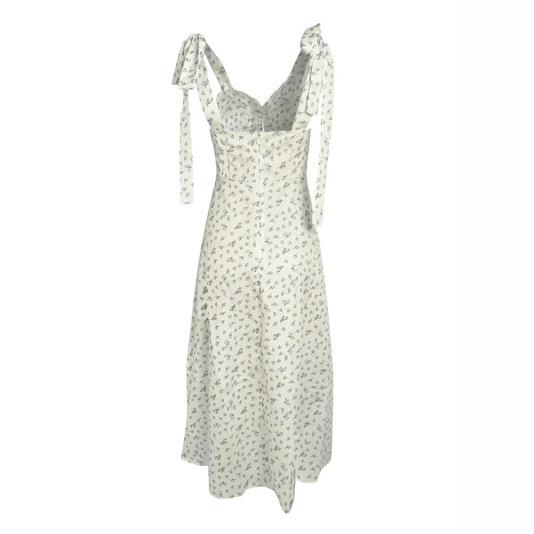Dames Robe d'été élégante avec un motif floral délicat et des bretelles raffinées Chic und Stil
