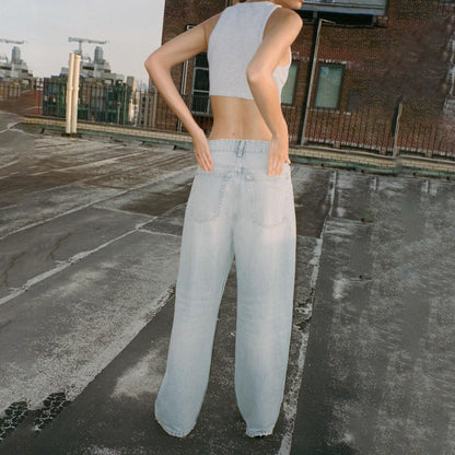 Dames Jeans élégantes avec des applications créatives Chic und Stil