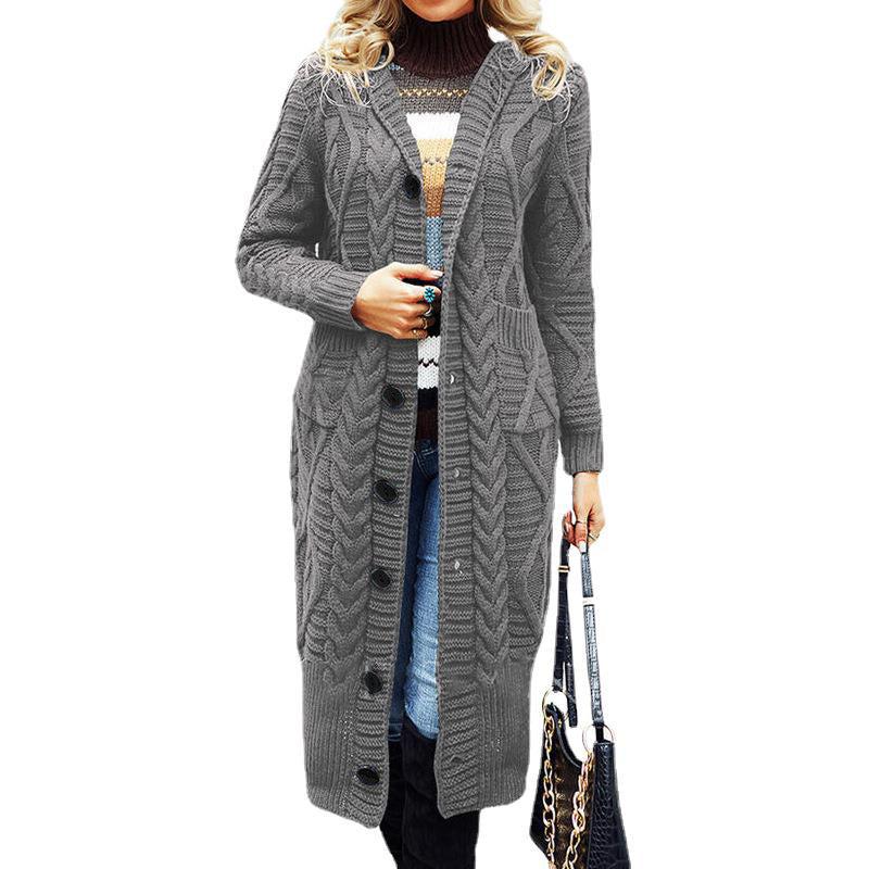 Cardigan en tricot pour femmes avec design en tresse structuré et poches profondes Chic und Still