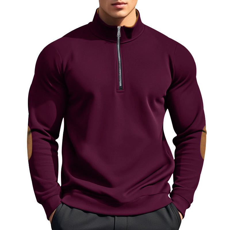 Men's functional pullover with high collar and zipper Chic and style