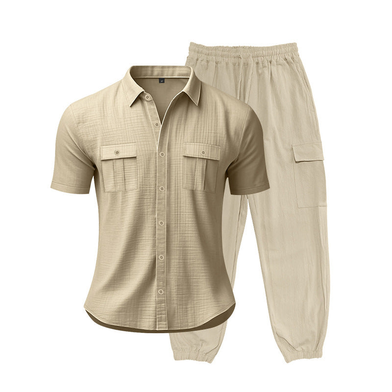 Costume court pour hommes à la mode avec poches pratiques Chic und Stil
