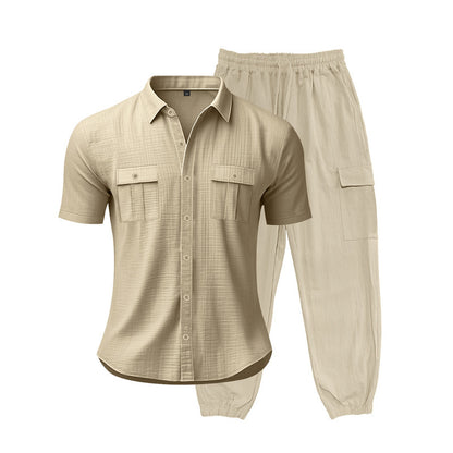 Costume court pour hommes à la mode avec poches pratiques Chic und Stil