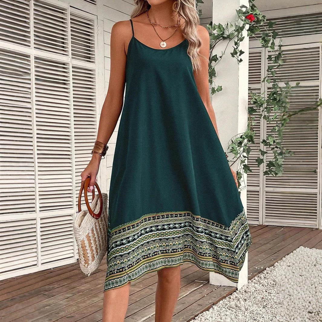 Robe d'été sans manches inspirée du style bohémien Chic und Stil