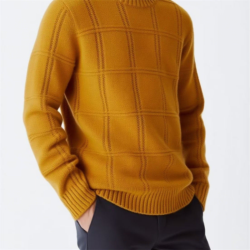 Pull en tricot pour hommes avec design texturé Chic und Stil