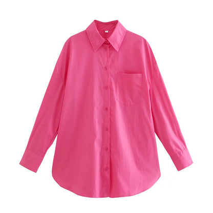 Blouse à manches longues pour femmes avec une coupe élégante et un tissu en coton de haute qualité Chic und Stil