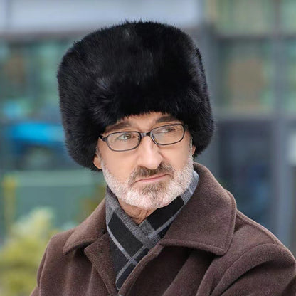 Chapeau en fourrure pour hommes avec protection des oreilles Chic und Stil