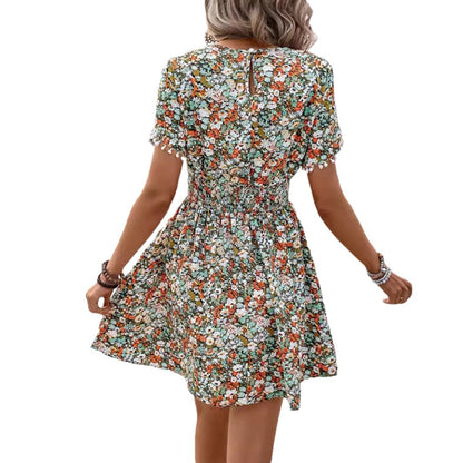 Robe à couches imprimée florale Chic und Stil