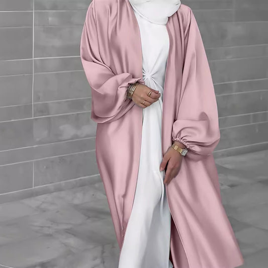 Dames élégant long cardigan en tissu fluide avec une coupe ample Chic und Stil