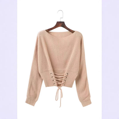 Pull en tricot tendance pour femmes avec un détail au dos profond et une coupe décontractée Chic und Stil