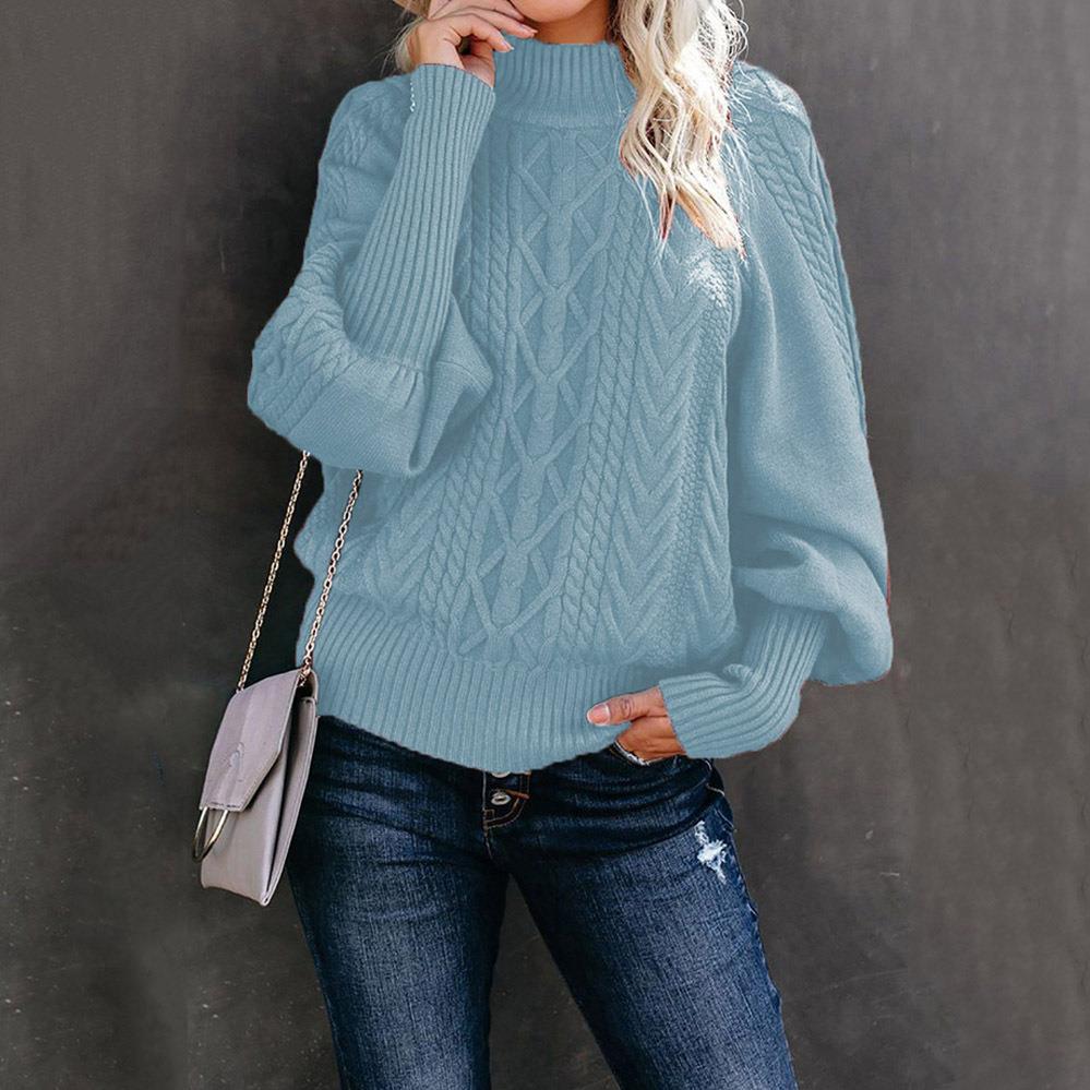 Pull en tricot pour femmes avec col haut et design texturé Chic und Stil