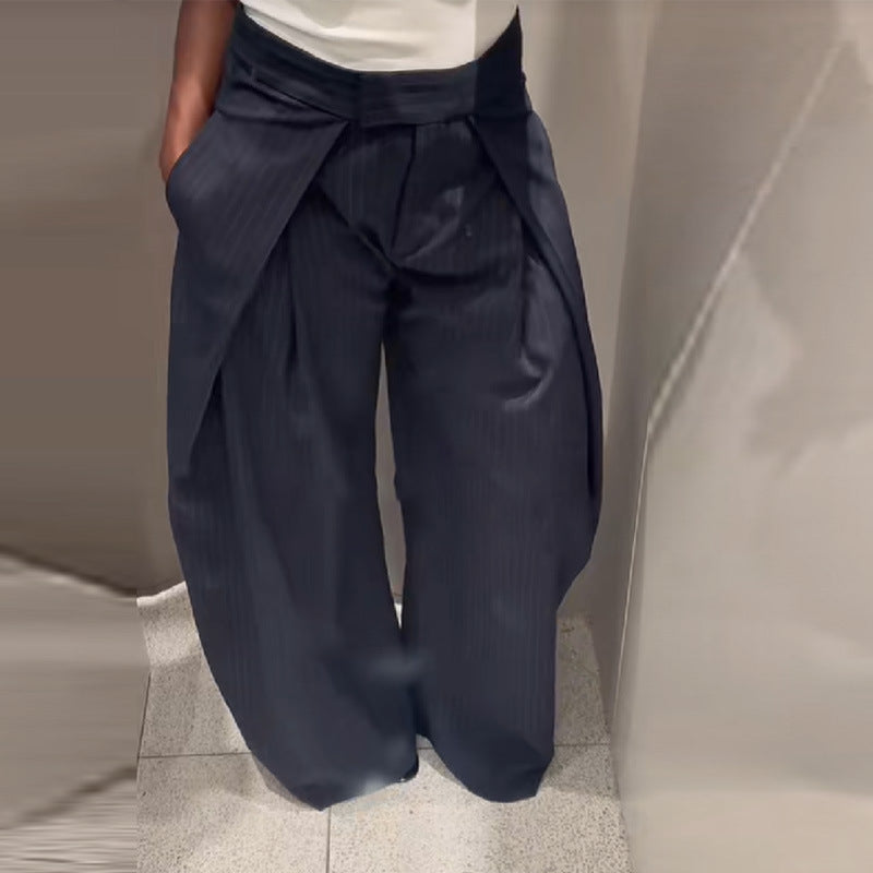 Chic and Style wide elegant fabric pants for women