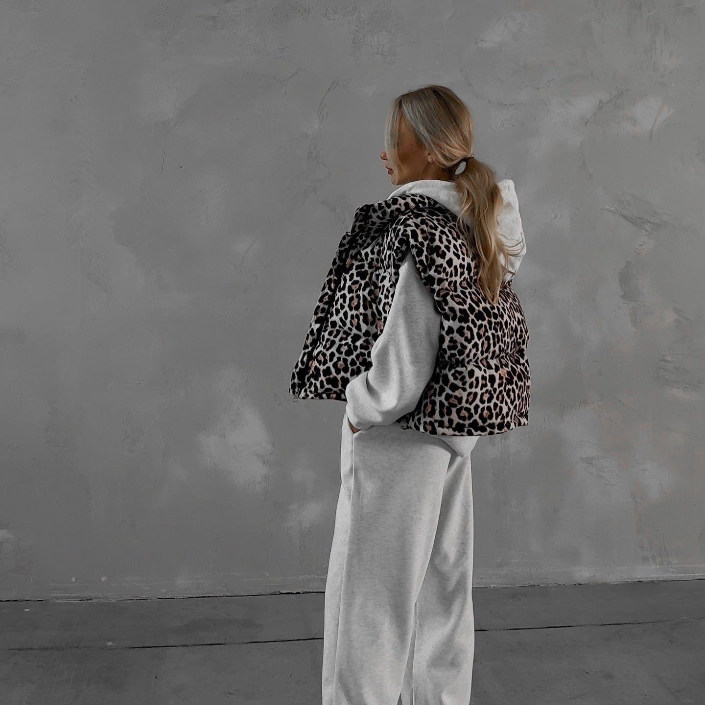 Dame gilet décontracté avec motif animalier et coupe confortable Chic und Stil