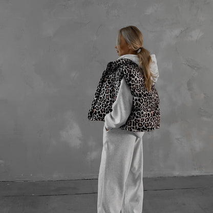 Dame gilet décontracté avec motif animalier et coupe confortable Chic und Stil