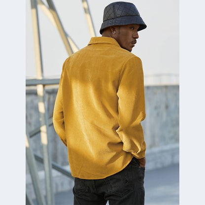 Chemise Henley à manches longues pour hommes avec tissu texturé et poche poitrine Chic und Stil