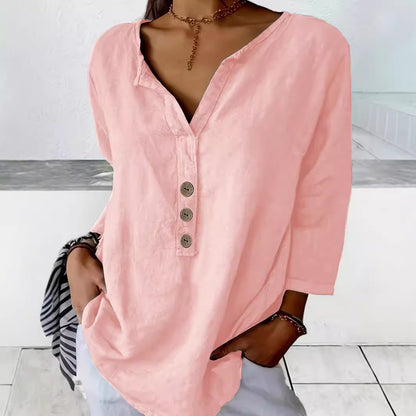 Chemise blouse pour femmes avec patte de boutonnage décontractée Chic und Stil