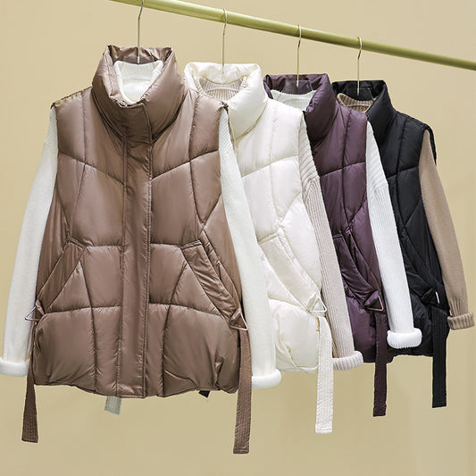 Dames gilet matelassé avec poches spacieuses et coupe moderne Chic und Stil