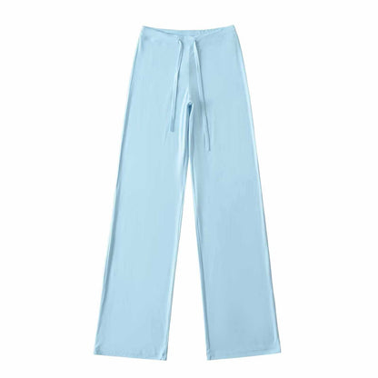 Chic and Style casual wide jersey pants for women