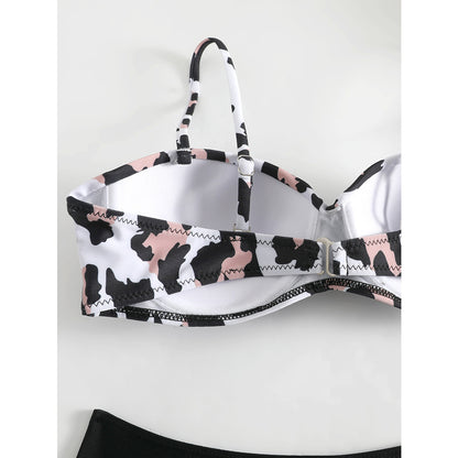 Bikini haut pour femme avec coupe intéressante et bas taille haute Chic und Stil