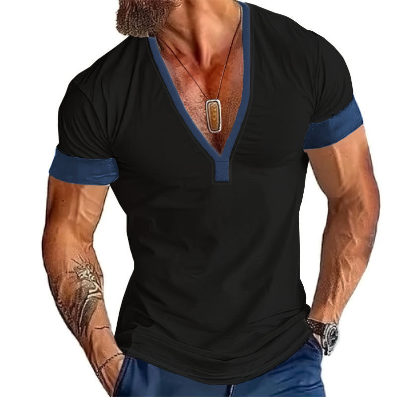 T-shirt homme col V Chic und Stil