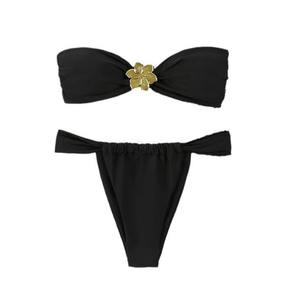 Dames ensemble bikini bandeau élégant Chic und Stil