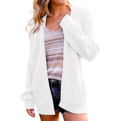 Cardigan en tricot confortable pour femmes avec des détails particuliers Chic und Stil