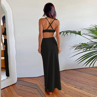 Robe maxi avec détails découpés pour femmes Chic und Stil