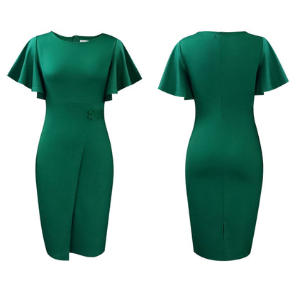 Robe fourreau pour femmes avec des manches cloche élégantes et une coupe cintrée Chic und Stil