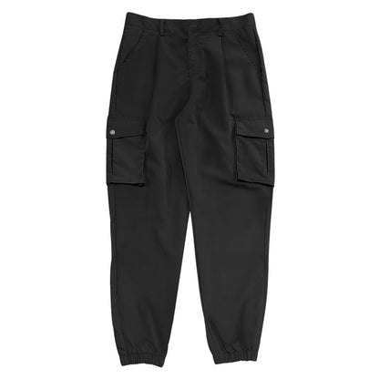 Casual cargo pants for men with elastic waistband and practical pockets Chic und Stil
