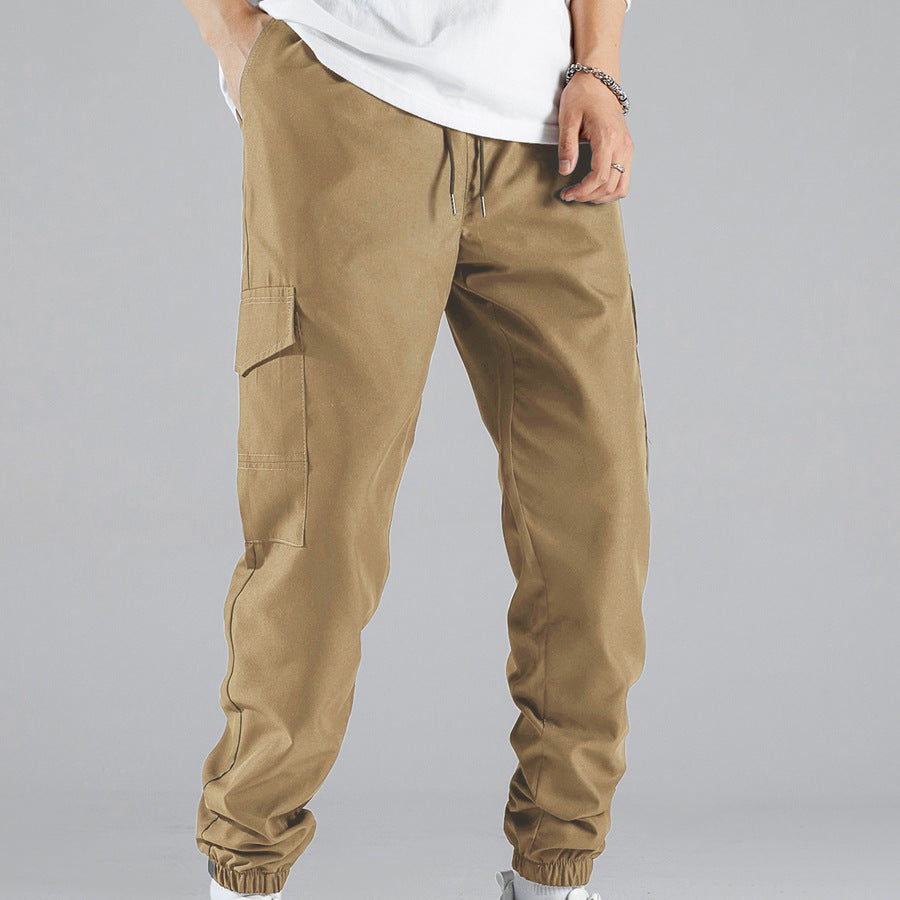 Men's cargo training pants with convenient side pockets and elastic waistband Chic and Style