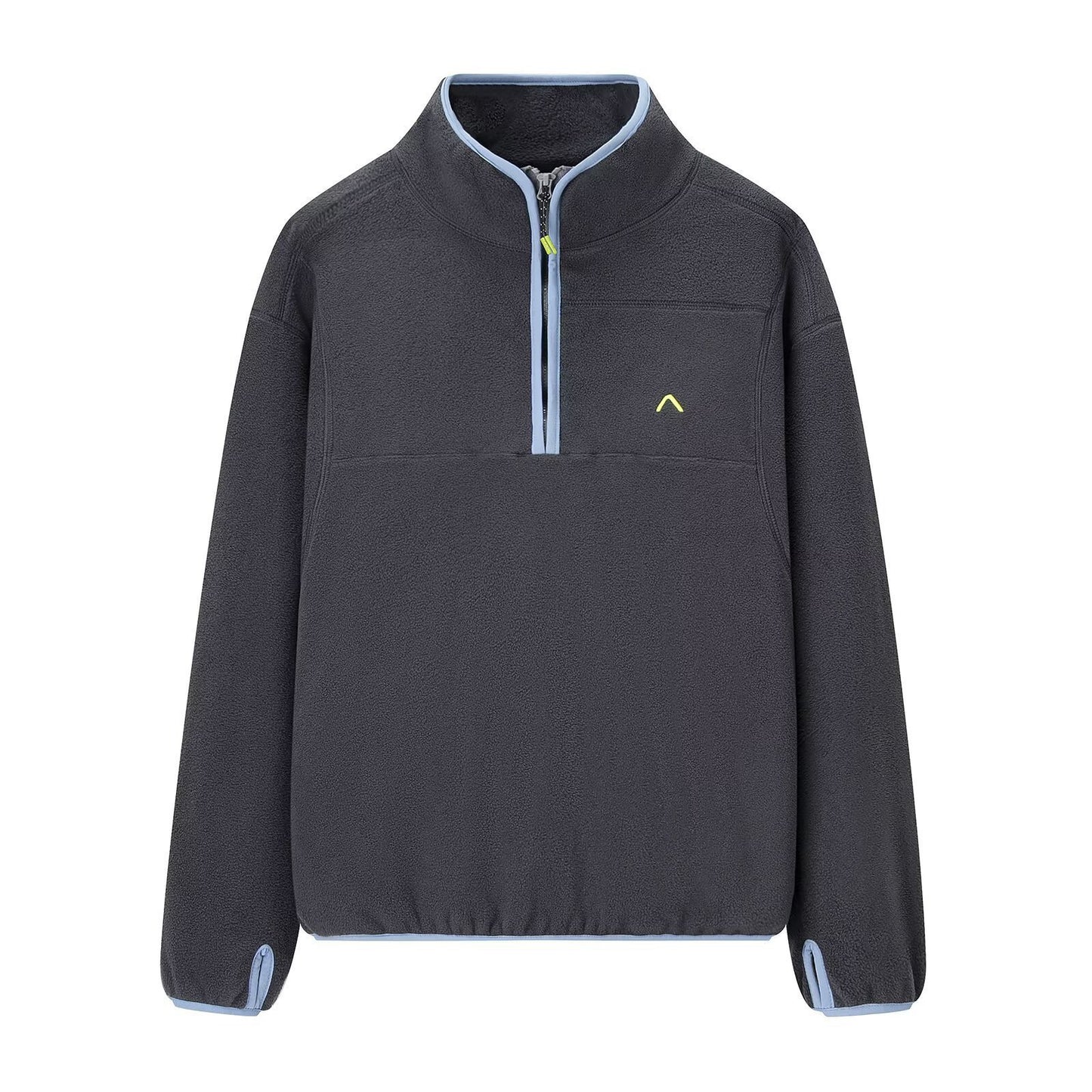 Sweat-shirt en polaire pour femmes avec col haut et détails de fermeture éclair pratiques Chic & Stil