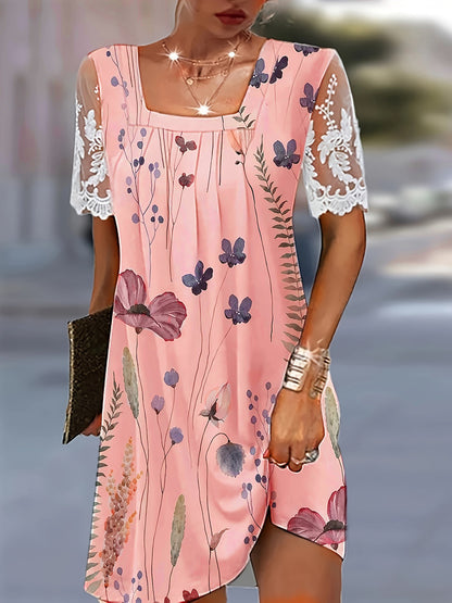 Women's Floral Shift Dress Chic and Style