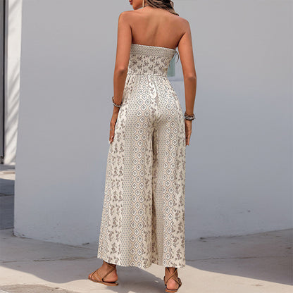 Robe maxi sans manches bohème pour femme avec ceinture élégante nouée Chic und Stil