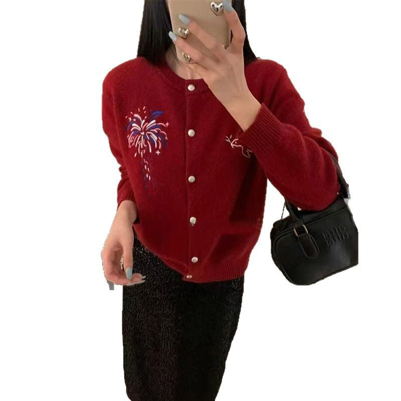 Dame cardigan avec motif artistique Chic und Stil