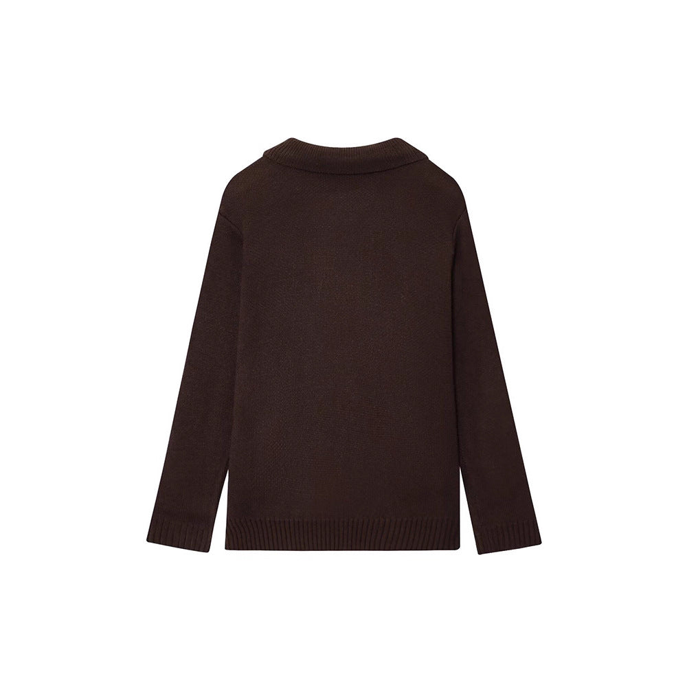 Dames cardigan chaud avec double rangée de boutons Chic und Stil