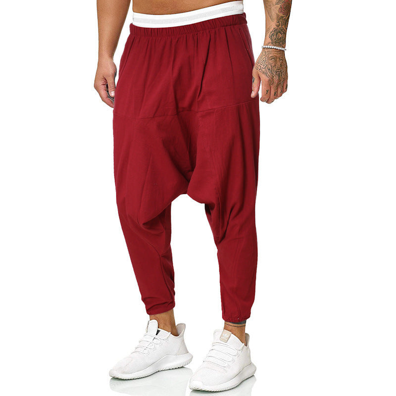Casual and comfortable harem pants for men made of breathable cotton material Chic and Style