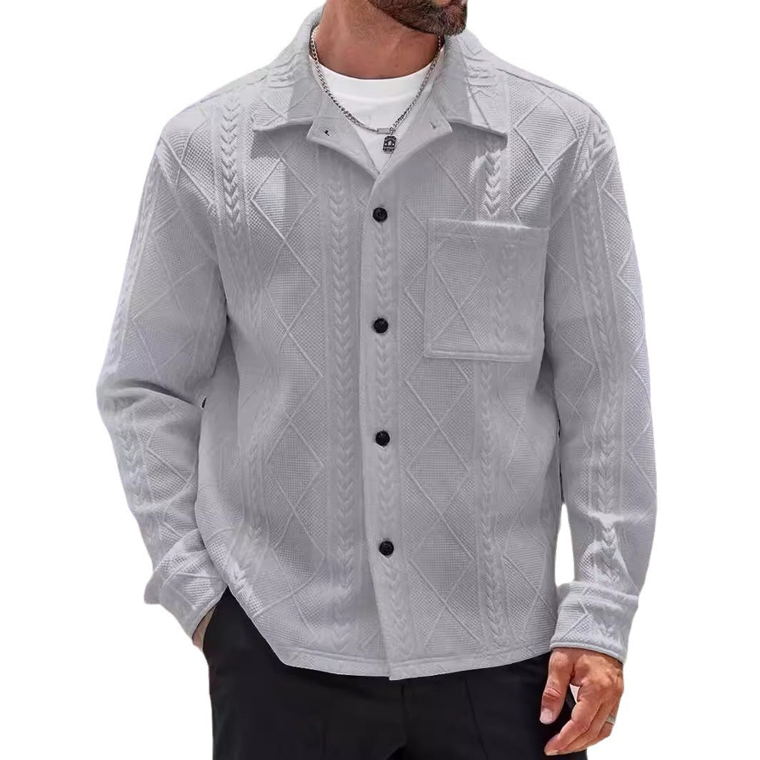 Chemise en tricot pour hommes au design moderne et au tissu texturé Chic und Stil