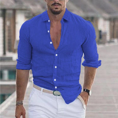 Chemise en lin pour hommes avec coupe moderne et design cintré Chic und Stil