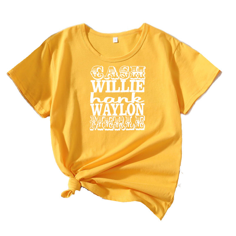 T-shirt graphique vintage pour femmes Chic und Stil